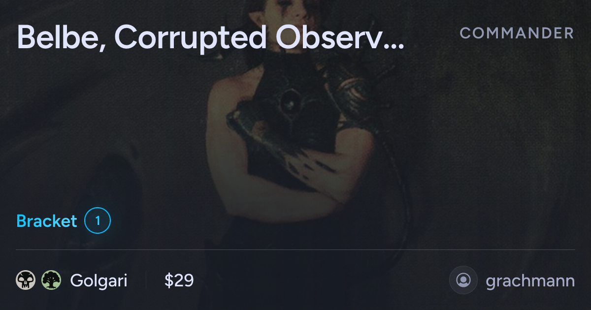 Belbe, Corrupted Observer